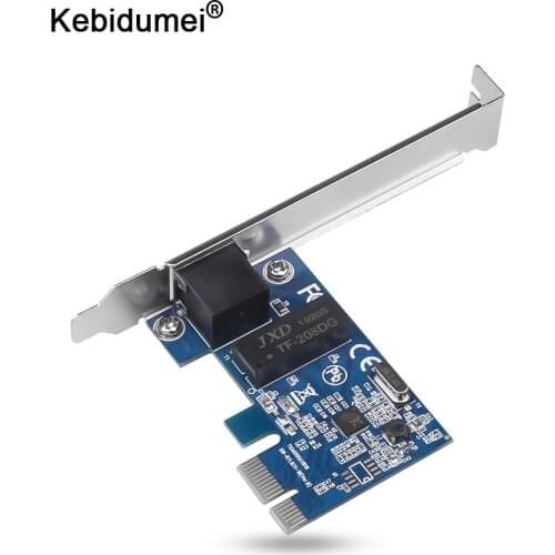 Kebidumei PCI Express PCI-E Network Card 1000Mbps Gigabit Ethernet 10/100/1000M RJ-45 LAN Adapter Converter Network Controller