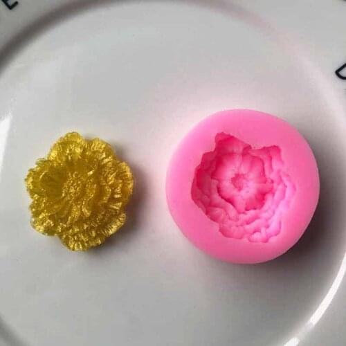 Beautiful Peony Silicone Mobile Phone Epoxy Mold Decoration DIY Mold XGY-87