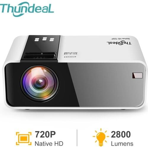 ThundeaL TD90 Mini Projector HD Native 1280*720P LED Beamer Android WiFi HD IN Smart Projector Home Theater Cinema 3D Movie