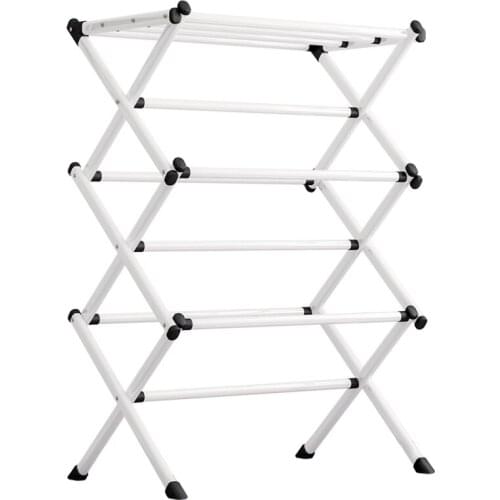 Floor Standing Clothes Rack Foldable Drying Rack For Clothes Towel Clothing Organizer