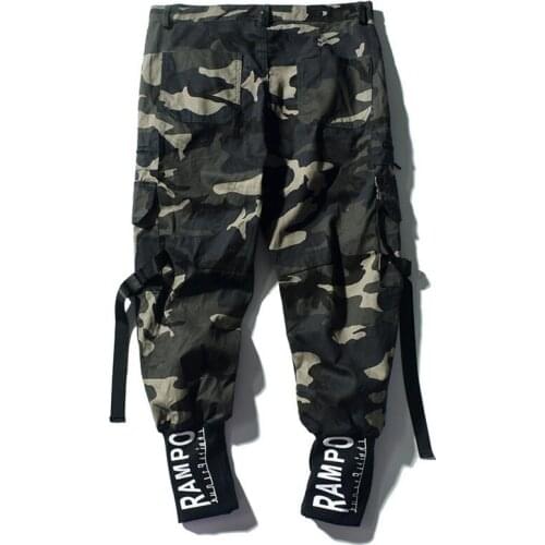 New mens camouflage beam pants Japanese style tide brand overalls Korean version of loose ins casual pants trend male pants
