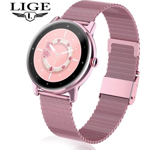 LIGE New Smart Watch Women Men Sport Waterproof Clock Heart Rate Sleep Monitor For IPhone Call Reminder Bluetooth Smartwatch