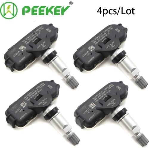 PEEKEY 4PCS CAR TPMS Tire Pressure Monitoring Sensor 52933-2S510 For HYUNDAI TUCSON KIA SPORTAGE 2014-2016 315MHZ 529332S500
