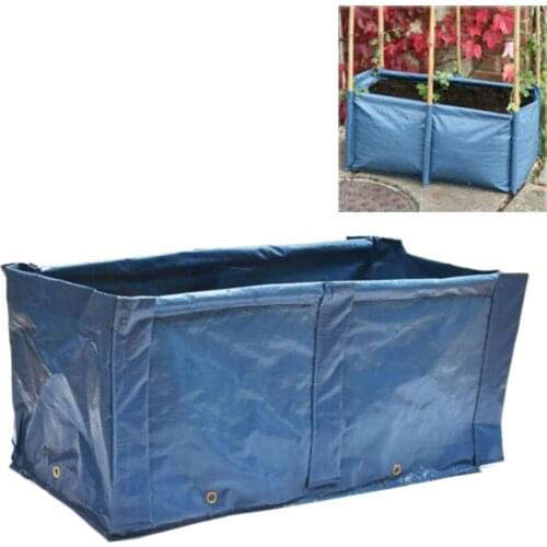 Rectangular Planting Bag Garden Vertical Growing Bags Nursery Planter with Shaping Rod Pot Made of PE Woven Cloth 60×30×30CM