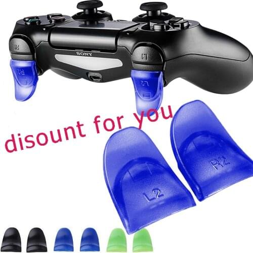 1 Pair L2 R2 Buttons Trigger Extenders Gamepad Pad for PlayStation 4 PS4 Slim/Pro Controller Accessories 2Pcs Buttons Trigger