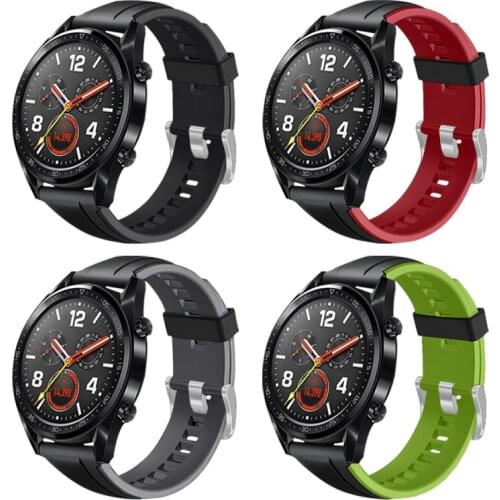 Silicone watch band for HUAWEI watch gt 2/2e/pro strap for Samsung galaxy watch active 2 46mm 45mm Sport bracelet gear s3 22mm