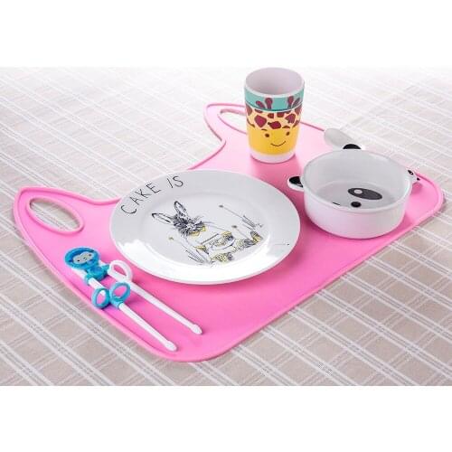 Silicone Baby Food mat childrens baby food mat cartoon food mat