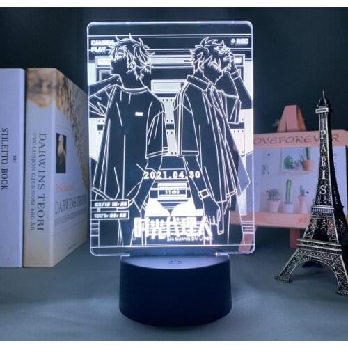 Led Night Light Anime Shiguang Daili Ren for Bedroom Decor Light Battery Powered Birthday Gift Manga 3d Lamp Link Click