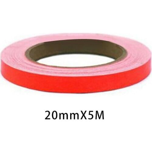 1pc Red PVC Waterproof Car Sticker Red Lining Reflective Film Decal Strip Vinyl Wrap Car Decoration Sticker