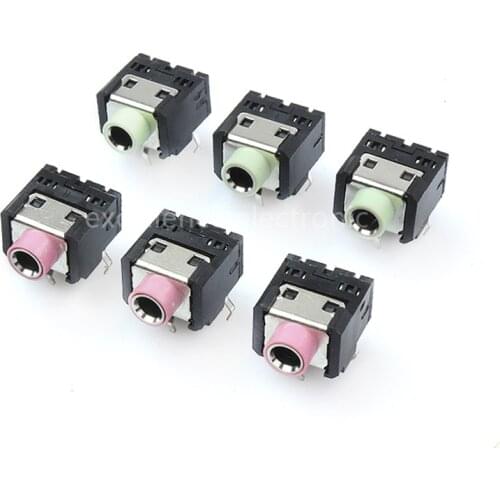 10PCS PJ-306 3.5MM 5P Headphone jack Headphone Socket DIP PJ306 Double Track Video Audio Computer Socket
