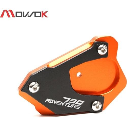 2020 Motorcycle High quality Side Stand Enlarge Kickstand Extension Plate Pad For KTM 790Adventure R 790 Adventure S 2019 2020