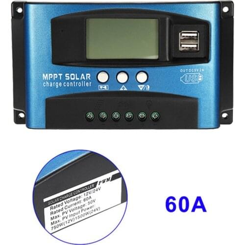 40A-100A MPPT Solar Panel Regulator Charge Controller 12V/24V Auto Focus Tracking Device AUG889