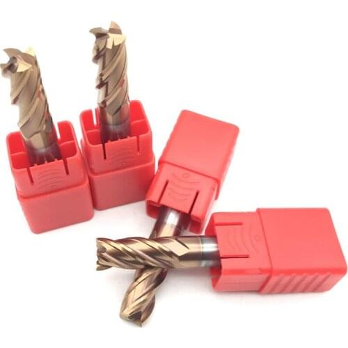 5PCS HRC60 10mm D10X25XD10X75L Solid Carbide Endmills tools ENDMILL 4 Flute Standard Length Side milling Slotting Profiling face