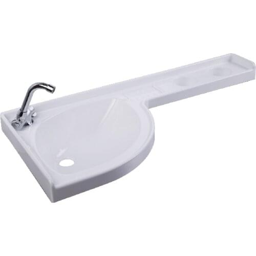830*400*140mm White Acrylic Counter Basin Sink GR-Y830L Boat Caravan RV Camper