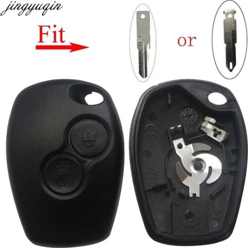 Jingyuqin 2B Remote Key Case For Renault Megane Modus Espace Laguna Duster Logan DACIA Sandero Fluence Clio Kango For Nissan