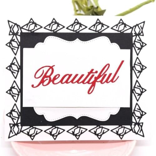 Background Frame Metal Cutting Dies Stencils for DIY Scrapbooking Decorative Embossing Paper Card Making Craft