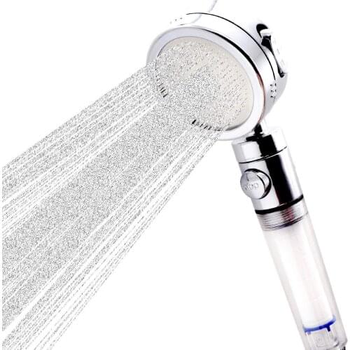 Handheld Shower Head Powerful High-pressure Water-Saving Shower Head with Filter 3 Setting Spray Bathroom Shower Accessories