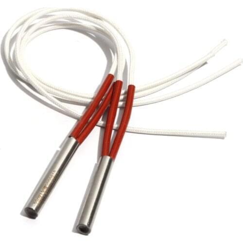 5PCS 12mm Diameter 50~60mm Electric Mould Cartridge Heater 304 Stainless Steel 190W/200W/210W/220W Cylindrical Heating Tube