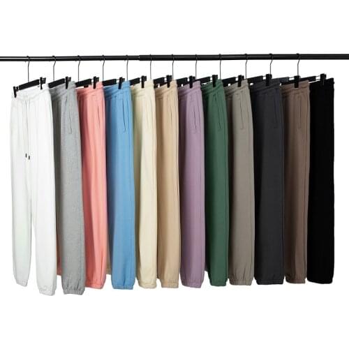 Solid Color Sweatpants Men/women Fashion Brand Mens loose Pants Trousers Casual Pants