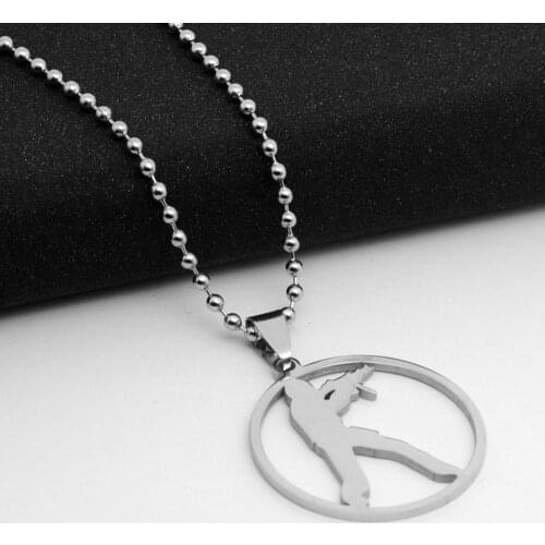30 Stainless Steel Anime Game CS Sign charm Necklace GO Counter-Strike Logo Symbol Round Global Offensive Pendant gift jewelry