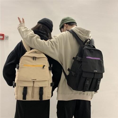 New Hot Harajuku Ulzzang Backpack Fashion Large Capacity All Match Trend Backpack Ins Oxford Waterproof Outdoor Travel Backpack