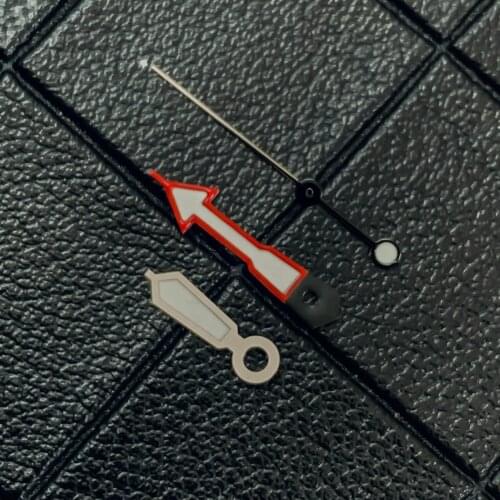 Mod Watch hands for NH35/NH36 Movement Mira las manos Uhrzeiger Regarder les mains Cyan-blue luminous Watch Accessories Parts