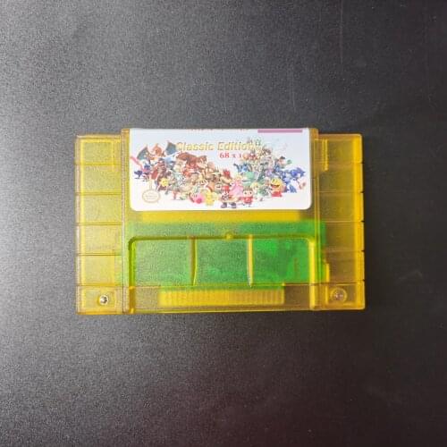 Super 68 in 1 Chip Save Game Cartridge Harvest Moon Goof Troop Final Game Fansty II III IV Megaman X Terranigma Zeldaed Link