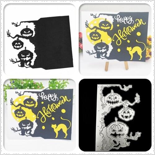 Pumpkin Tree Metal Cutting Dies Stencils Scrapbooking Decorative Embossing Carbon Steel Paper Card Photo Album DIY