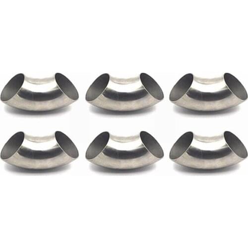 Stainless Steel 2.5/2Inch 51/63mm 90 Degree Bend Elbow Exhaust Pipe