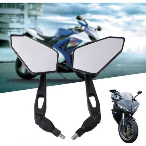 1Pair Rear View Mirrors Universal High Strength Plastic Side Mirrors Nylon Rod Universal Rear View Mirror for Motorcycle