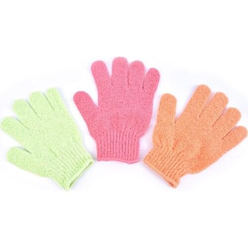 1PCS Peeling Exfoliating Mitt Glove For Shower Scrub Gloves Resistance Body Massage Sponge Wash Skin Moisturizing SPA Foam