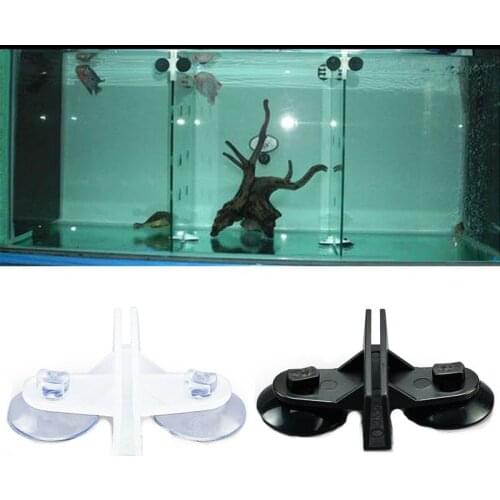 2 Pcs Aquarium Fish Tank Plastic Sucker Clip Aquarium Fish Tank Plastic Sucker Clip Divider Sheet Holder