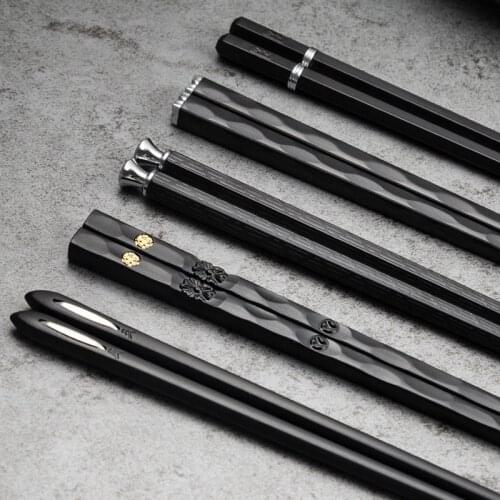 5 Pairs/Set Japanese Non-Slip Chopsticks Korean Home Hotel Restaurant Portable Healthy Food Stick For Sushi Chopsticks