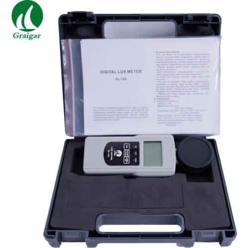 AL-162 High Performance Digital Lux Meter Illuminometer Brightness Tester Measuring Range 0~50,000 Lux