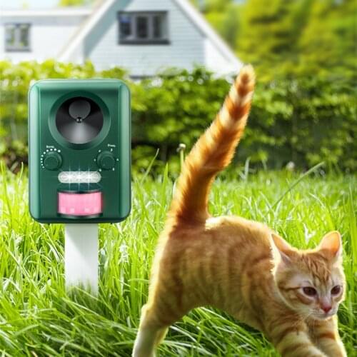 Free Shipping Garden Solar Electronic with flashing ultrasonic animal Bats Birds Dogs Cats Fox Deer Repeller Repellent Deterrent