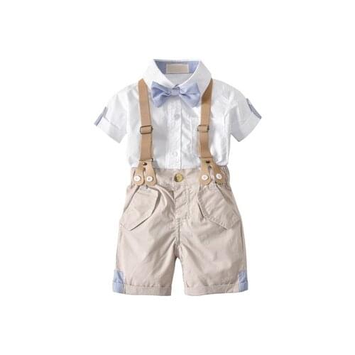 Citgeett Summer 2pcs Toddler Kids Baby Boy Clothes Outfits Sets T-shirt Tops+Shorts Pants Overalls Gentleman Set