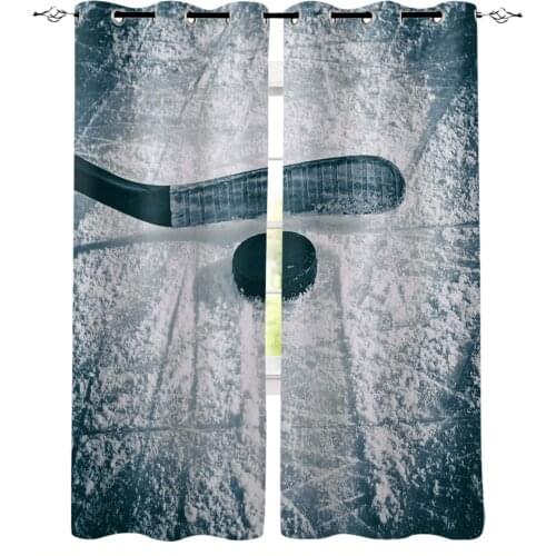 Ice Hockey Sports Blackout Curtains For Living Room Window Curtains For Bedroom Kitchen Curtains Drapes Blinds