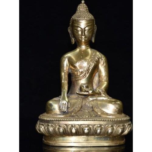 China brass Sakyamuni Buddha crafts statue