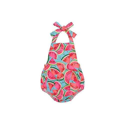 Toddler Baby Kids Girls Watermelon Rompers Jumpsuit Outfits Sunsuit One-pieces