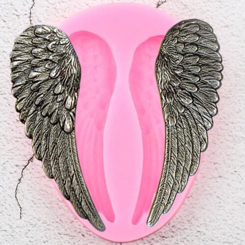 Angel Wings Silicone Mold Fondant Cake Decorating Tools Cupcake Topper Chocolate Gumpaste Molds Sugarcraft Candy Resin Moulds