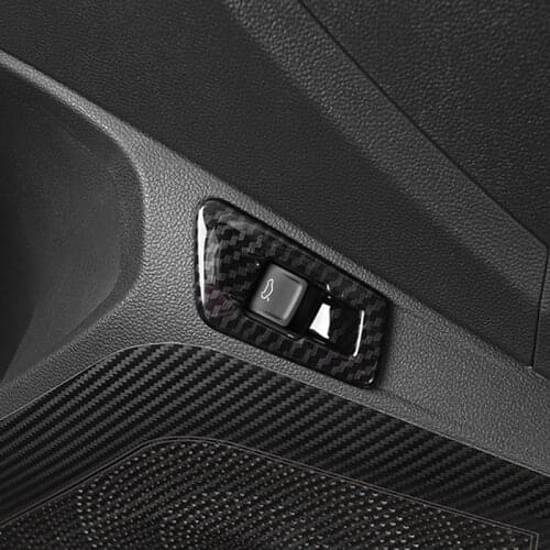 LHD! Car Accessories for VW Volkswagen T-Roc 2017 2018 2019 2020 ABS Interior Rear Trunk Switch Button Cover Trim 1pc