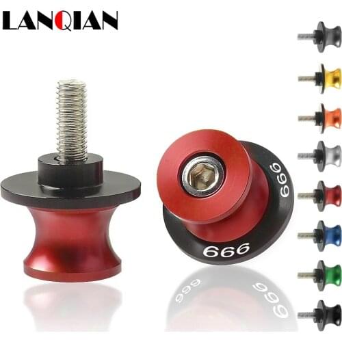 Motorcycle 8MM High Quality CNC Aluminum Swingarm Spools Stand Slider Arm Drop Sliders Swing Screw For Ducati 999 R S 2005 2006