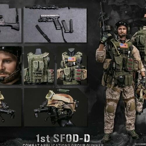 NEW DAMTOYS 1/6 Scale 1st SFOD-D Combat Applications Group GUNNER full set 12inches figure doll