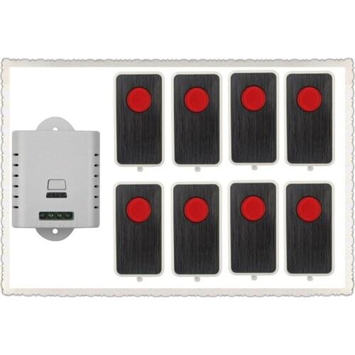 AC85V 110V 120V 220V 250V RF Remote Control Switch System 8X Transmitter + 1 X Receiver 1ch relay smart home z-wave 315/433 MHZ
