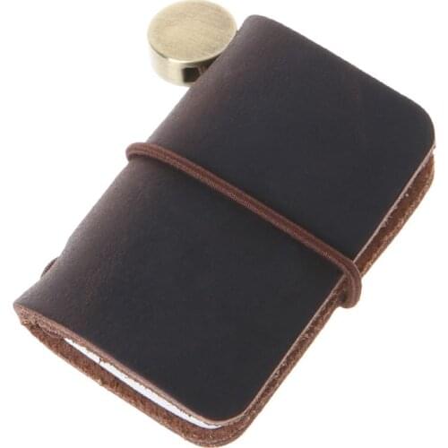 Portable Leather Travel Book Mini Journal Booklet Handmade Cover With Insert Brochure Creative Accessories Writing Gifts For Men