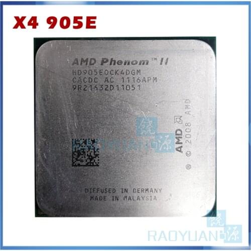 AMD Phenom II X4 905e 2.5 GHz quad-core CPU Processor 65W HD905EOCK4DGM/HD905EOCK4DGI Socket AM3