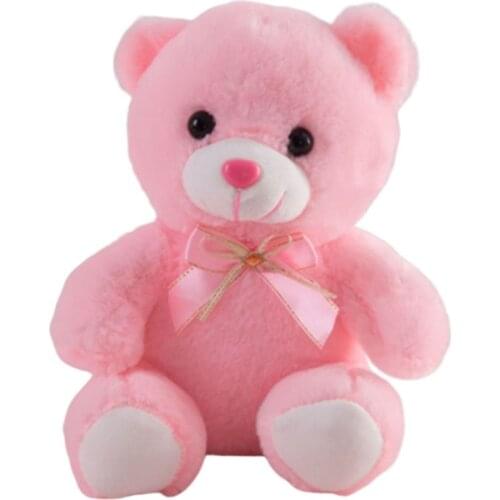 Romantic Pink Glowing Bear Glitter Teddy Plush Doll Toy Creative Doll Christmas Gift Birthday Decoration
