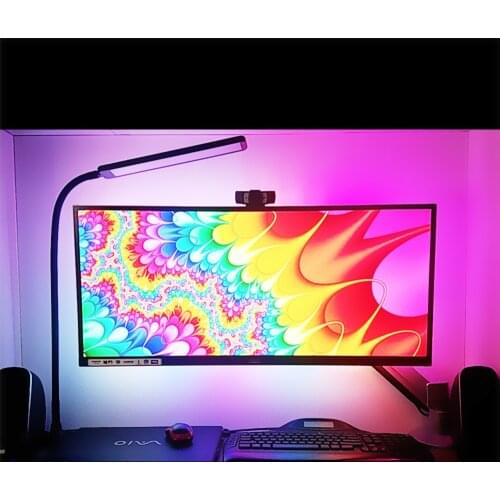 Easy DIY Ambient RGB WS2812B LED Strip Arduino PC Monitor Dream Computer Screen Backlight Lighting WS2812 NO Soldering 1M~5M Kit