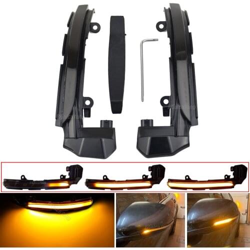 LED Dynamic Turn Signal Light For Jaguar XE XF XJ F-TYPE XKR I-PACE SUV X250 X260 Side Mirror Flasher Blinker Indicator