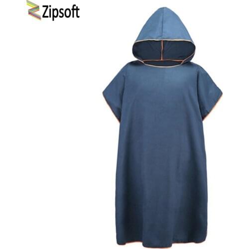 Zipsoft Changing Surf Poncho Mulitcolor Hooded washrag Beach Towel Absorbent Microfiber 91*109cm Easy for Changing Cloth Beach